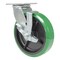 Vestil Polyurethane Swivel With Brake Caster 8 In. Diameter x 2 In. Width 1000 lb Green/Black CST-F34-8X2DT-SWB - alternate 7